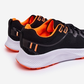 WR1 Zapatillas Deportivas Clásicas Hombre Con Cordones Negro-Naranja Jasper 3
