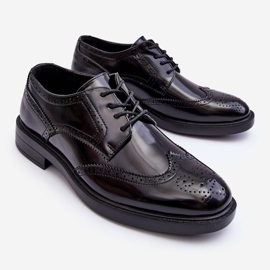 WD1 Zapatos Hombre Lacados Elegantes Negro Gustavo 3