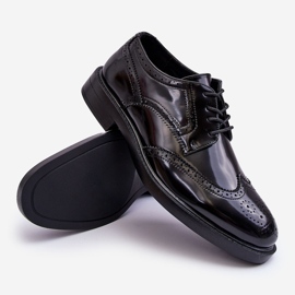 WD1 Zapatos Hombre Lacados Elegantes Negro Gustavo 4