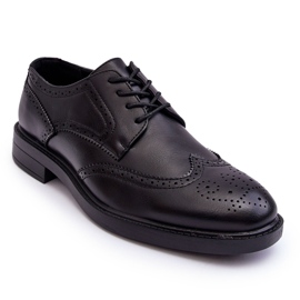 WD1 Zapatos de Hombre Elegantes en Piel Negro Gustavo 5