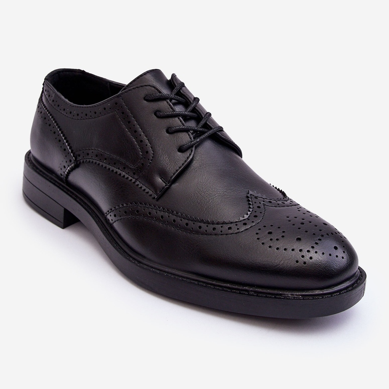 WD1 Zapatos de Hombre Elegantes en Piel Negro Gustavo 1