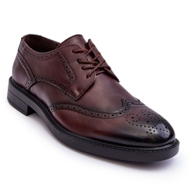 WD1 Zapatos Hombre Piel Elegante Marrón Gustavo 5