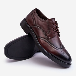 WD1 Zapatos Hombre Piel Elegante Marrón Gustavo 4