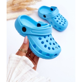 WJ1 Chanclas Baby Foam Crocs Percy Azul Claro 3