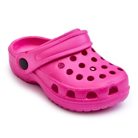 Chanclas Infantiles De Espuma Crocs Rosa Percy rosado 5