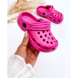 Chanclas Infantiles De Espuma Crocs Rosa Percy rosado 4