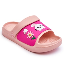 WJ1 Sandalias Infantiles Ligeras Con Motivo Animal Rosa Rico rosado 4