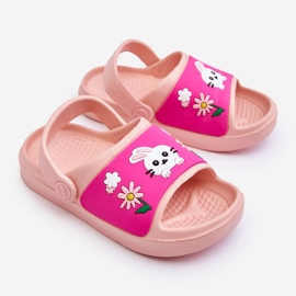 WJ1 Sandalias Infantiles Ligeras Con Motivo Animal Rosa Rico rosado 2