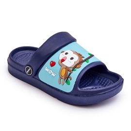 Chanclas Infantiles Ligeras Con Motivo Animal Marino Rico azul 4