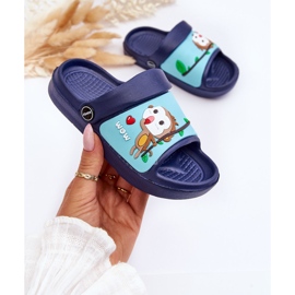Chanclas Infantiles Ligeras Con Motivo Animal Marino Rico azul 3