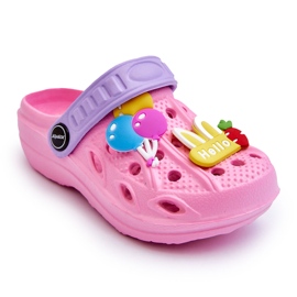 WJ1 Sandalias Crocs Ligeras De Espuma Para Niños Pink Sweets rosado 5