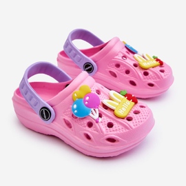 WJ1 Sandalias Crocs Ligeras De Espuma Para Niños Pink Sweets rosado 2