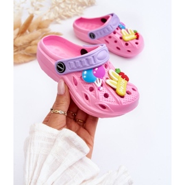 WJ1 Sandalias Crocs Ligeras De Espuma Para Niños Pink Sweets rosado 3