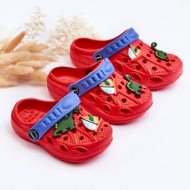 Pantuflas Crocs Ligeras De Espuma Para Niños Red Sweets rojo 5
