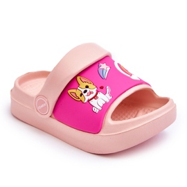 WJ1 Sandalias Infantiles Ligeras Con Motivo Perro Rosa Rico rosado 4