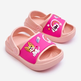 WJ1 Sandalias Infantiles Ligeras Con Motivo Perro Rosa Rico rosado 2
