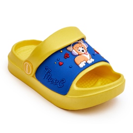 WJ1 Chanclas Infantiles Ligeras Con Motivo Perro Amarillo Rico 5