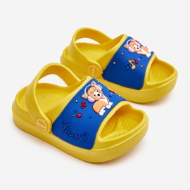 WJ1 Chanclas Infantiles Ligeras Con Motivo Perro Amarillo Rico 2