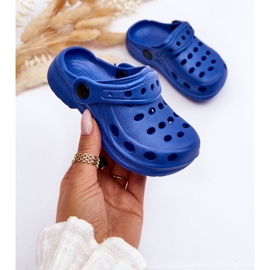 Pantuflas de espuma para niños Lucas azules 4