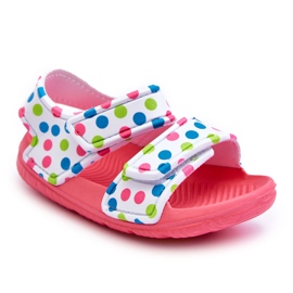 Sandalias Infantiles De Espuma Ligera Estampadas Rosa Y Blanco Málaga rosado 4