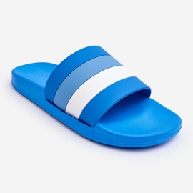 WJ1 Pantuflas de Hombre Rayas Blue Vision azul 3