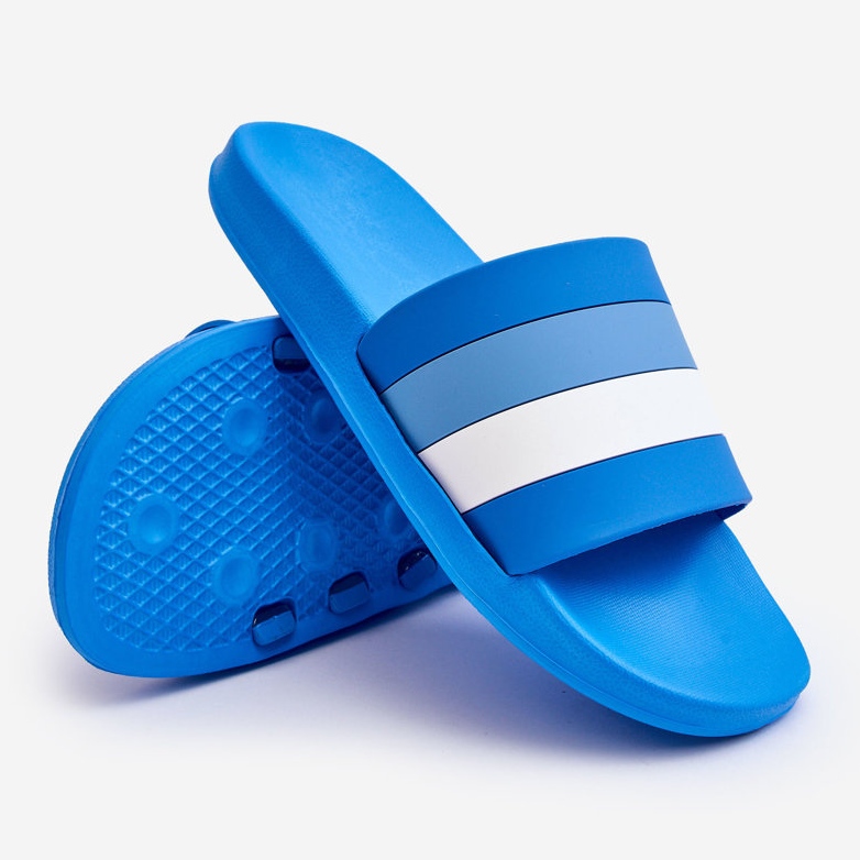 WJ1 Pantuflas de Hombre Rayas Blue Vision azul 2