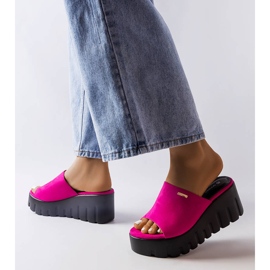 Inna Sandalias con cuña gruesa rosas de Agnes 2