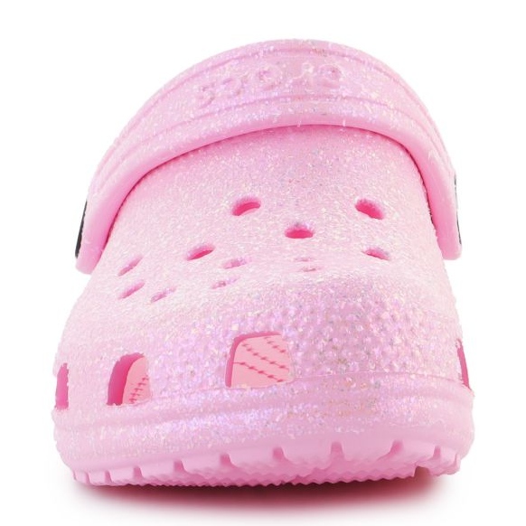 Zuecos Crocs Classic Glitter K Jr 206993-6S0 rosado 1