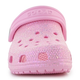 Zuecos Crocs Classic Glitter K Jr 206992-6S0 rosado 1