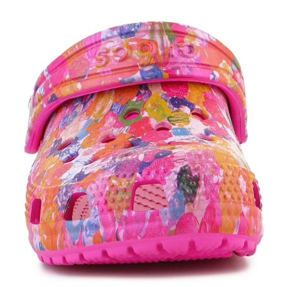 Zuecos Crocs Classic Hyper Real Jr. 208451-90H rosado 1