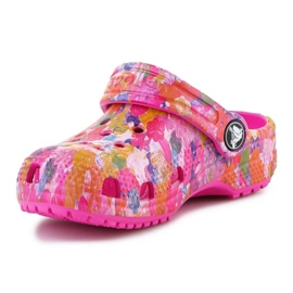 Zuecos Crocs Classic Hyper Real Jr. 208451-90H rosado 2