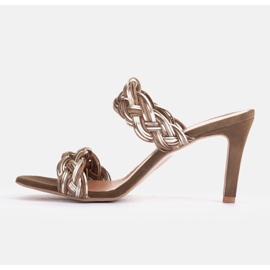 Marco Shoes Sandalias con tiras trenzadas verde 2