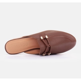 Marco Shoes Zapatillas con decoración marrón 6