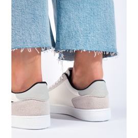 Deportivas mujer Shelovet blanco y gris 3