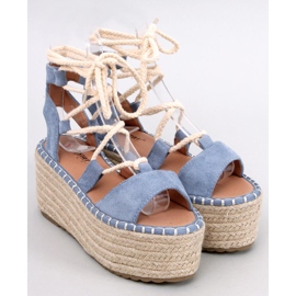 Alpargatas cuña Marge L.BLUE azul 1