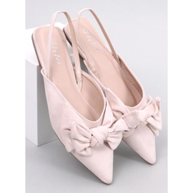 Pantuflas con lazo Geffen Beige 1