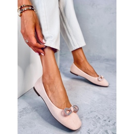 Bailarinas de ante con lazo Serna Rosa rosado 2