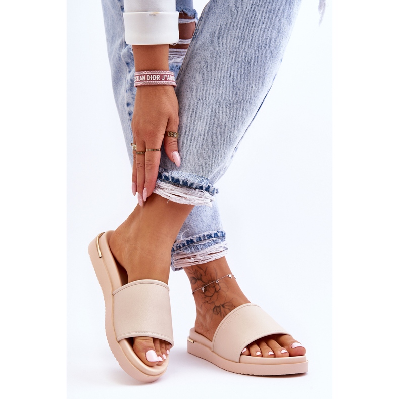 Pantuflas Mujer Plataforma Big Star LL274933 Beige 1