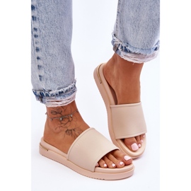 Pantuflas Mujer Plataforma Big Star LL274933 Beige 3