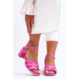 PG1 Sandalias clásicas rosadas con tacón alto Misty rosado 6