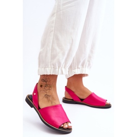 Lemar Sandalias de cuero sin cordones Alivia fucsia rosa 2