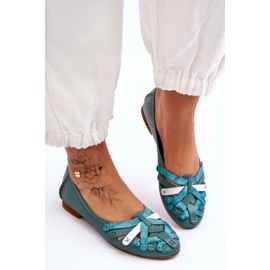 Bailarinas Mujer Piel Maciejka 01358-36 Turquesa verde 1