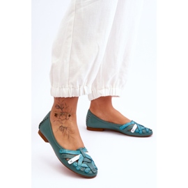 Bailarinas Mujer Piel Maciejka 01358-36 Turquesa verde 6