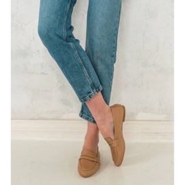 Marco Shoes mocasines sin forro beige 7