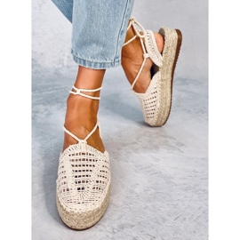 Alpargatas de hilo de mujer Yaweh Beige 2