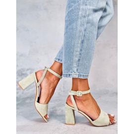 Sandalias tacón Loya Verde 4