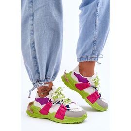 PS1 Deportivas De Mujer Con Cordones De Moda Verde-Rosa ¡Relájate! 1 PS1 Deportivas De Mujer Con Cordones De Moda Verde-Rosa ¡Relájate! 1