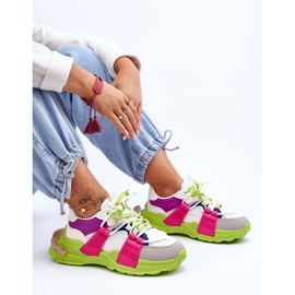 PS1 Deportivas De Mujer Con Cordones De Moda Verde-Rosa ¡Relájate! 5