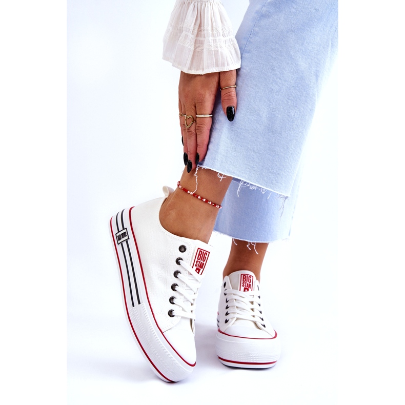 Sneakers Mujer Tejido Plataforma Big Star LL274180 Blanco 5