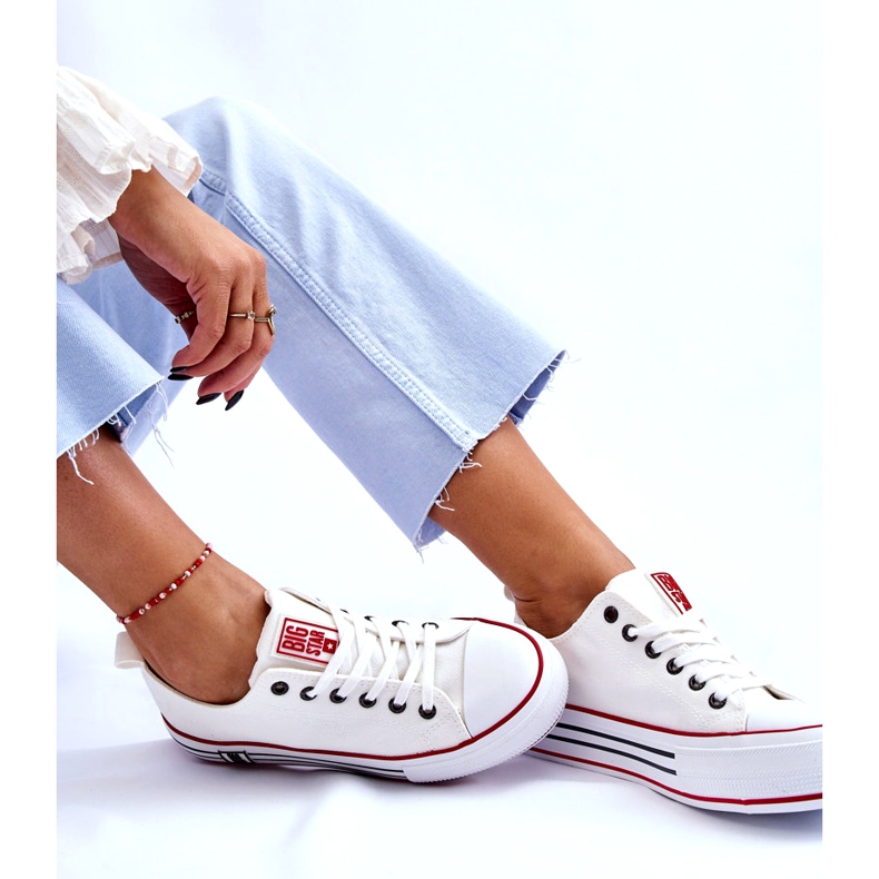 Sneakers Mujer Tejido Plataforma Big Star LL274180 Blanco 4